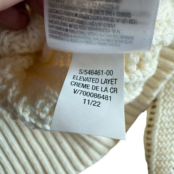 NWT Old Navy Open Knit Sweater Cream XL Coastal Preppy Prep Granolagirl Grandma - Picture 6 of 8